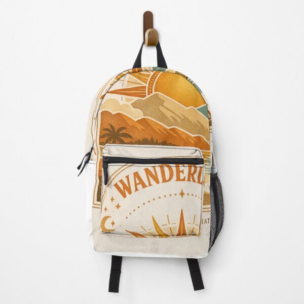Item preview, Wanderlust - Find Yourself In Nature Boho Sun & Mountain Art designed and sold by Cerys-GS.