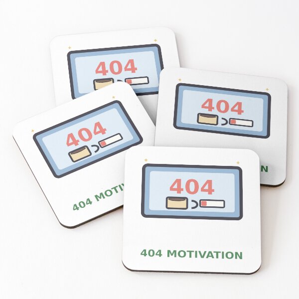 Item preview, 404 Motivation — Funny Programmer Error Design, Developer Gift designed and sold by QuirkyCartel.