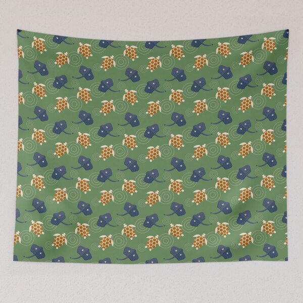 Item preview, Ocean adventures on green designed and sold by reneesillus.