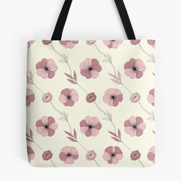 Item preview, Blush Pink Anemone Floral Line Pattern designed and sold by NuvoraNest.