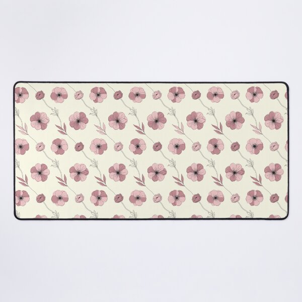 Item preview, Blush Pink Anemone Floral Line Pattern designed and sold by NuvoraNest.