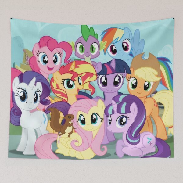 Item preview, Expanded Magical Pony Friends Group - Colorful Animated Cartoon Art designed and sold by Billy Morfo™.