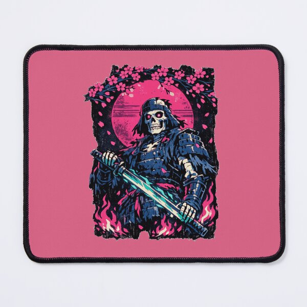 Item preview, Retrowave Skeleton Samurai Rising designed and sold by KungPowUnicorn.