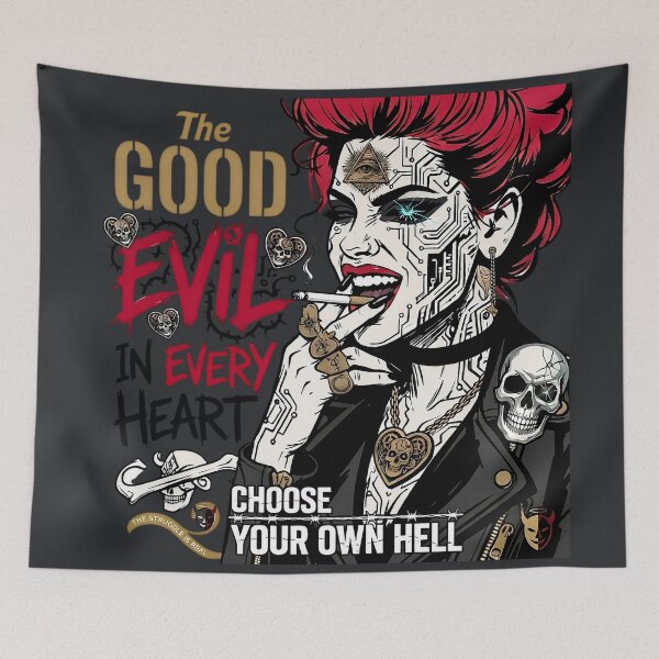 Item preview, Redhead Cyborg Smoking Cigarette Indoors designed and sold by Voodoo Store Paranormal Collections.