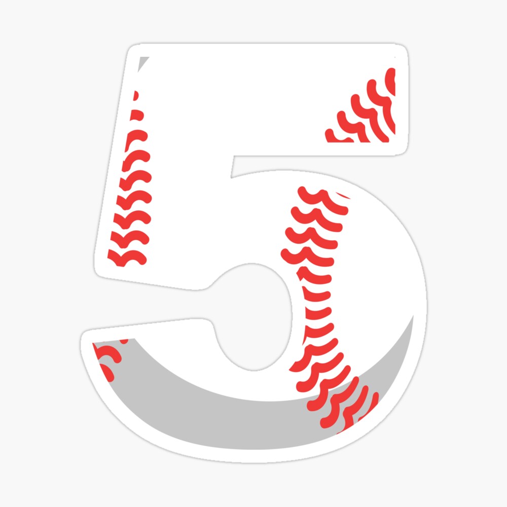 Number 5 Baseball #5 | Art Board Print