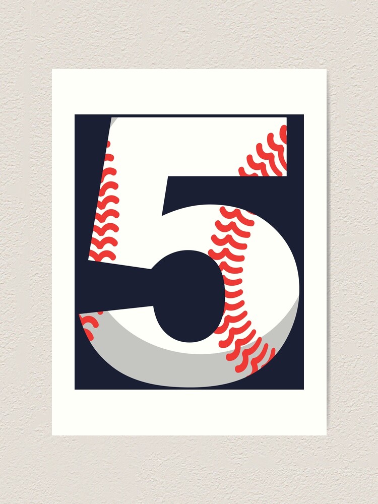 Number 5 Baseball #5 | Art Board Print