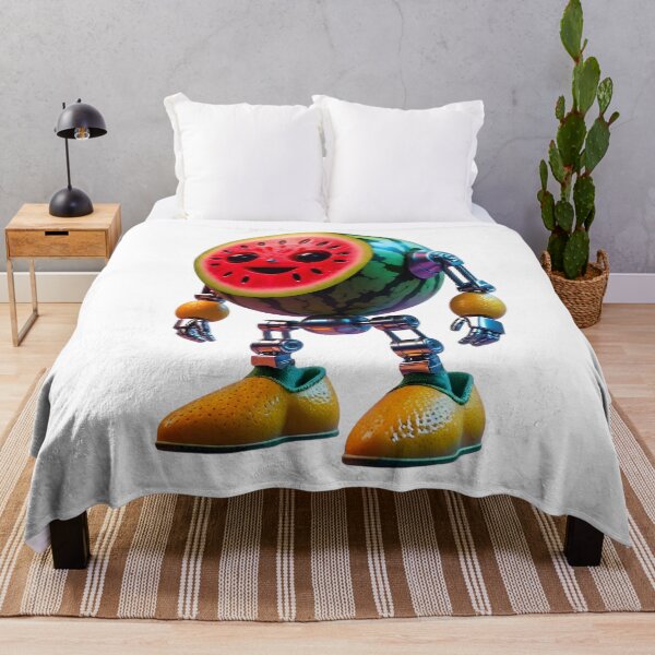 Item preview, Cute Watermelon Robot Character Art designed and sold by Sem_Bregs.