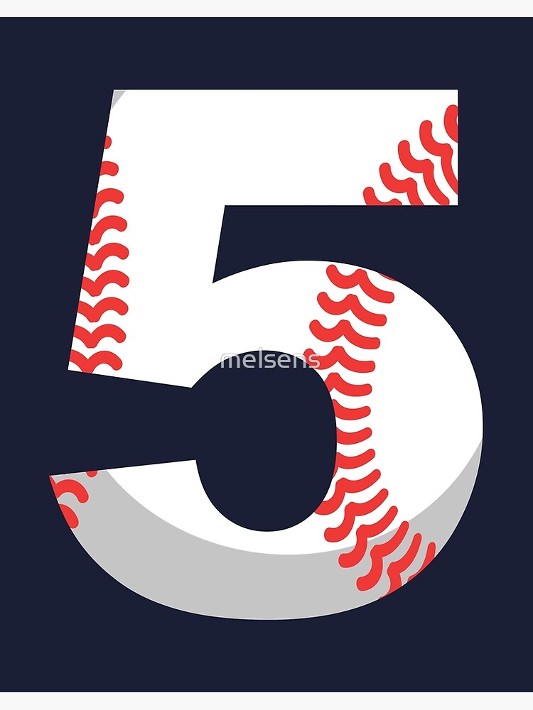 Number 5 Baseball #5 | Art Board Print