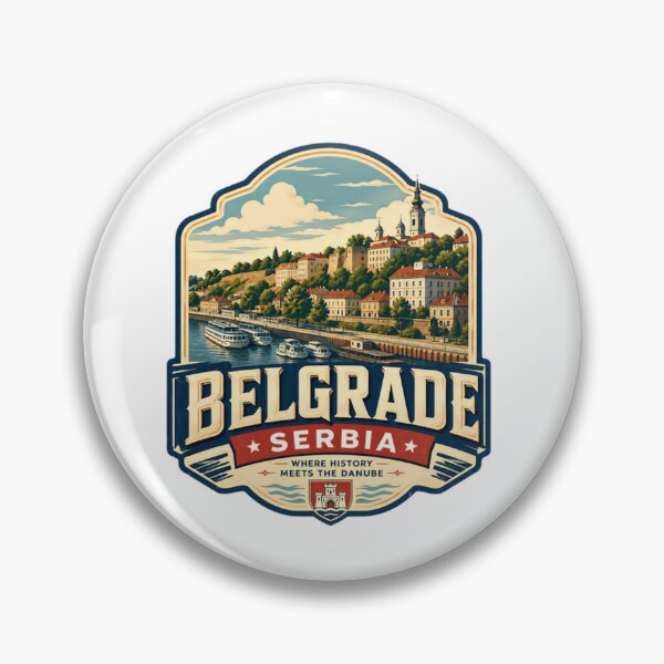 Item preview, Belgrade Serbia Where History Meets The Danube European City Travel Heritage Souvenir designed and sold by Simsimah26Parks.