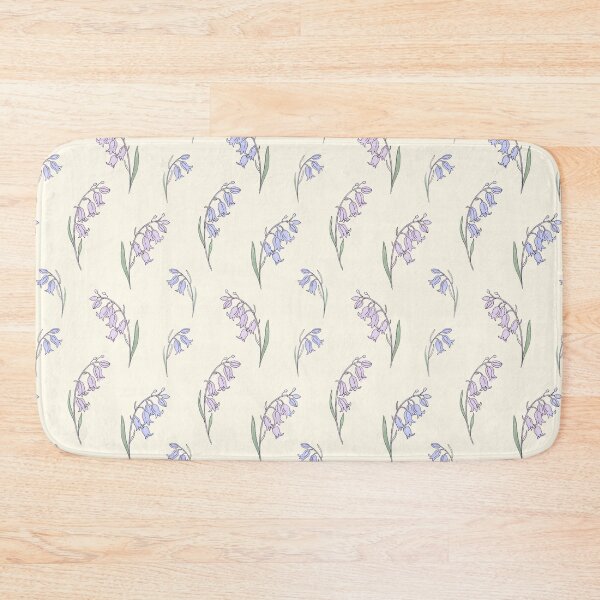 Item preview, Watercolor Bluebell Botanical Floral Pattern designed and sold by NuvoraNest.
