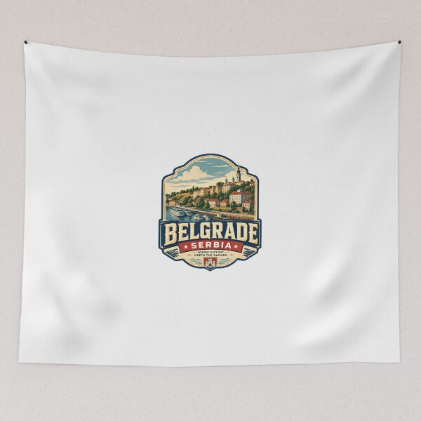 Item preview, Belgrade Serbia Where History Meets The Danube European City Travel Heritage Souvenir designed and sold by Simsimah26Parks.