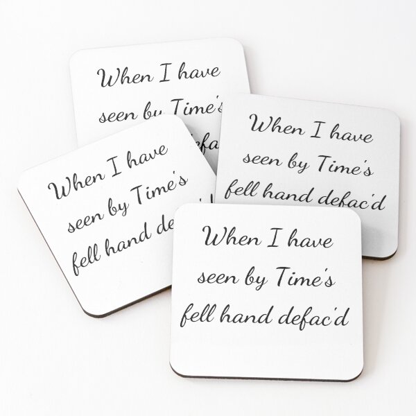 Item preview, “When I have seen by Time's fell hand defac'd” - handwriting black designed and sold by ariksworld.