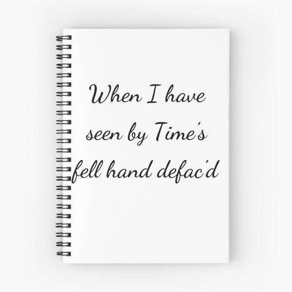 Item preview, “When I have seen by Time's fell hand defac'd” - handwriting black designed and sold by ariksworld.