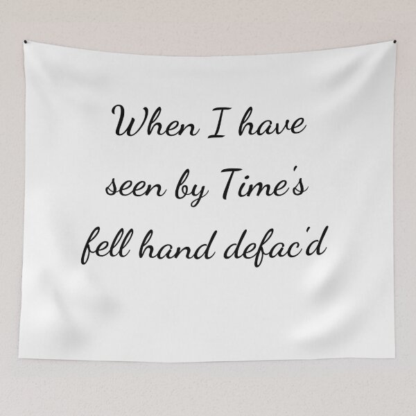 Item preview, “When I have seen by Time's fell hand defac'd” - handwriting black designed and sold by ariksworld.