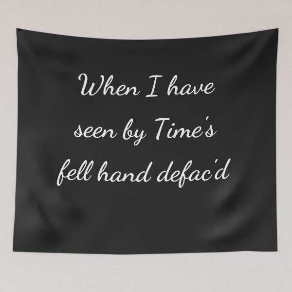 Item preview, “When I have seen by Time's fell hand defac'd” - handwriting white designed and sold by ariksworld.