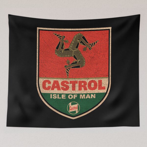 Item preview, Castrol Isle Of Man Logo Vintage as hell Castrol Distressed  designed and sold by MuratSaro.
