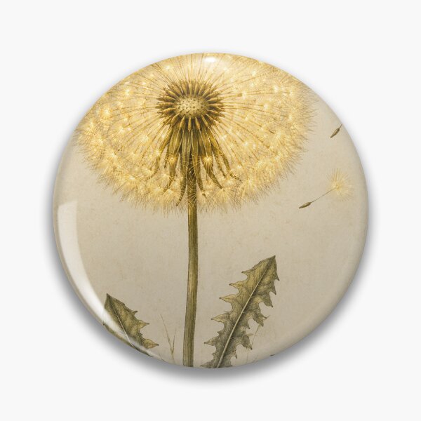 Item preview, Dandelion Seed Clock | Make a Wish Botanical Art | Hope New Beginnings Gift designed and sold by Brackenlume Studio.