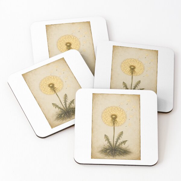 Item preview, Dandelion Seed Clock | Make a Wish Botanical Art | Hope New Beginnings Gift designed and sold by Brackenlume Studio.