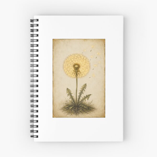 Item preview, Dandelion Seed Clock | Make a Wish Botanical Art | Hope New Beginnings Gift designed and sold by Brackenlume Studio.