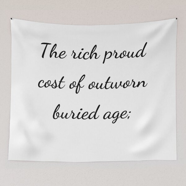 Item preview, “The rich proud cost of outworn buried age;” - handwriting black designed and sold by ariksworld.