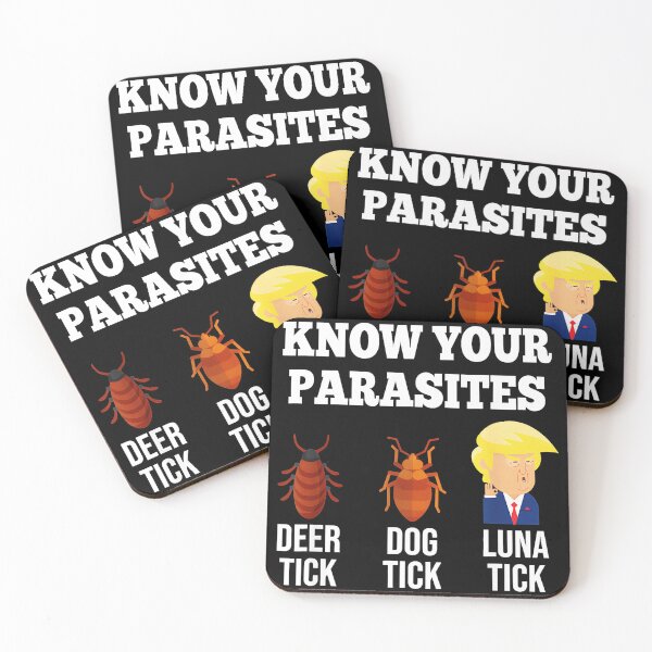 Item preview, Know Your Parasites Deer Tick Dog Tick Luna Tick Anti Trump Political Satire designed and sold by Hugosploosh.