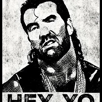 Artwork thumbnail, Scott Hall - Razor Ramon Hey Yo Meme Distressed by MuratSaro