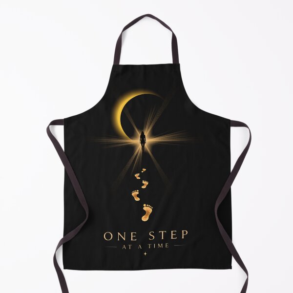Item preview, One Step at a Time | Minimalist Inspirational Footsteps T-Shirt designed and sold by CalmMandala.