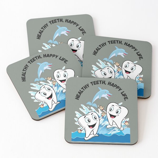 Item preview, Healthy Teeth Happy Life designed and sold by AhmadAnnaPrints.