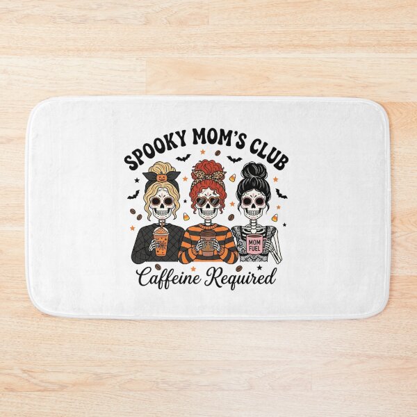 Item preview, Spooky Mom's Club Caffeine Required Halloween Skeleton Coffee designed and sold by raedattia.
