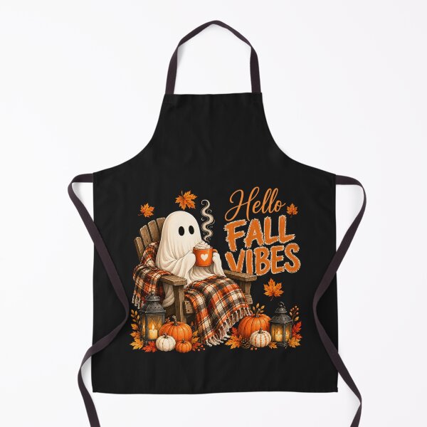 Item preview, Hello Fall Vibes Cozy Ghost Pumpkin Aesthetic designed and sold by SchowalterWalla.