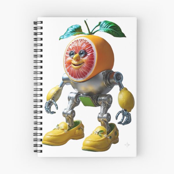 Item preview, Cute Grapefruit Robot Character Art designed and sold by Sem_Bregs.