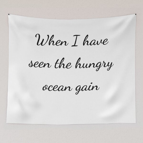 Item preview, “When I have seen the hungry ocean gain” - handwriting black designed and sold by ariksworld.
