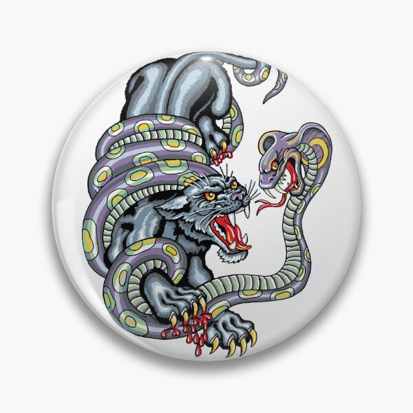 Item preview, Predator Instinct – Panther vs Snake designed and sold by GunazaArt.