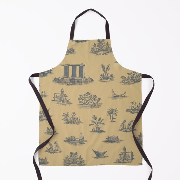 Item preview, Toile de Jouy - Singapore - A Modern Interpretation Using AI designed and sold by SorryFrog.