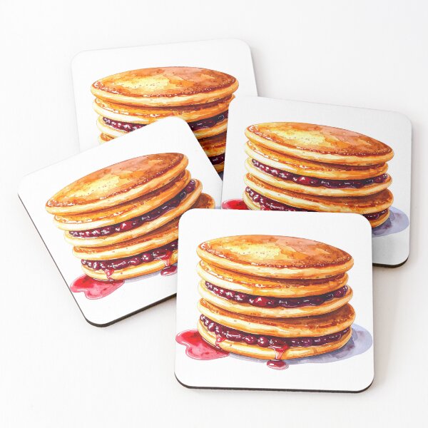 Item preview, Japanese Dorayaki Pancakes Watercolor  designed and sold by BetweenForms.