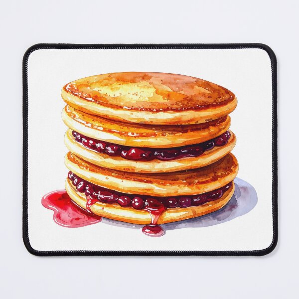 Item preview, Japanese Dorayaki Pancakes Watercolor designed and sold by BetweenForms.