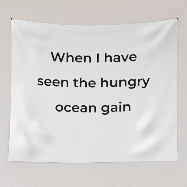 Item preview, “When I have seen the hungry ocean gain” - print black designed and sold by ariksworld.