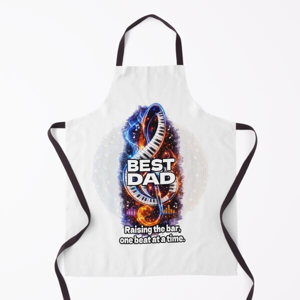 Item preview, Best Dad Music Lover – Piano Treble Clef Fire & Ice | Raising the Bar One Beat at a Time | Father's Day Gift designed and sold by A-T-H.