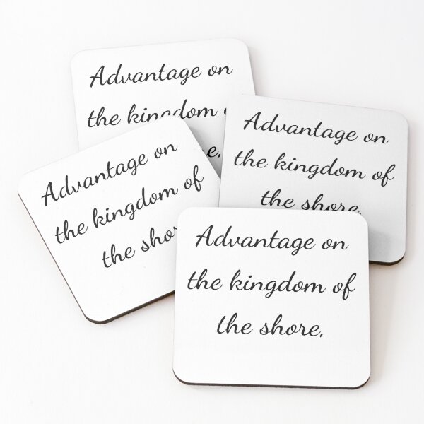 Item preview, “Ventaja en el reino de la costa”, - letra negra designed and sold by ariksworld.