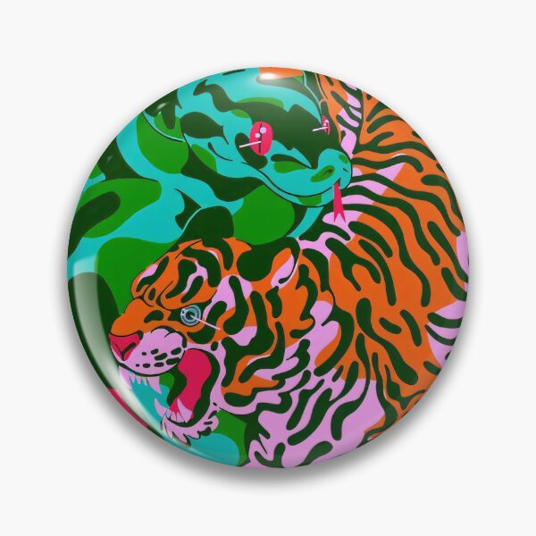 Item preview, Tiger and Serpent Neon Pop designed and sold by arzemashouty.