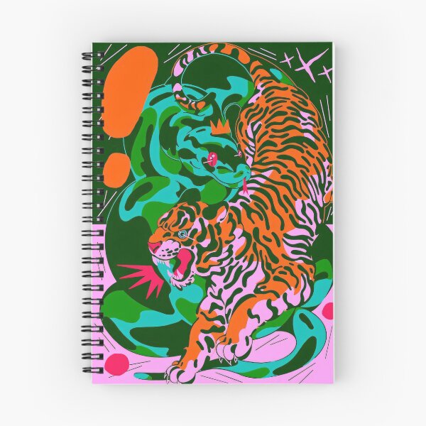 Item preview, Tiger and Serpent Neon Pop designed and sold by arzemashouty.