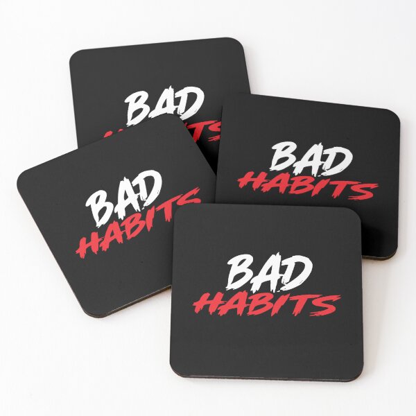 Item preview, Bad Habits T-Shirt  Funny Introvert Humor Minimal Typography Design designed and sold by Artimax-Studio.