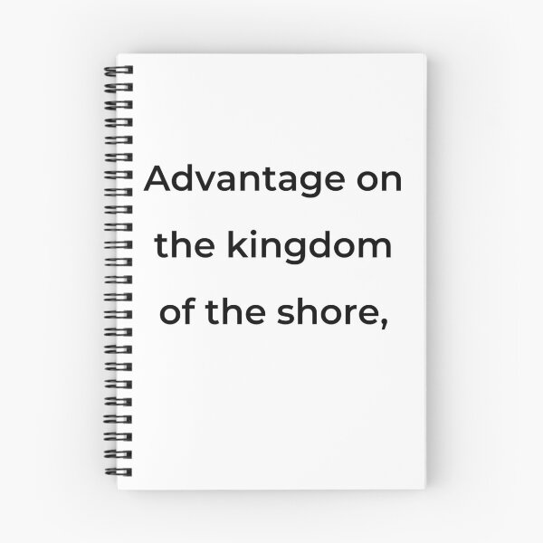 Item preview, “Advantage on the kingdom of the shore,” - print black designed and sold by ariksworld.