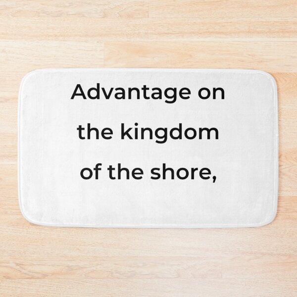 Item preview, “Advantage on the kingdom of the shore,” - print black designed and sold by ariksworld.