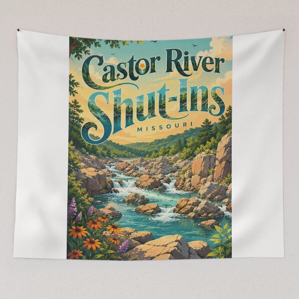 Item preview, Castor River Shut-Ins Missouri Ozark Highlands Scenic Landscape designed and sold by Places On Earth.