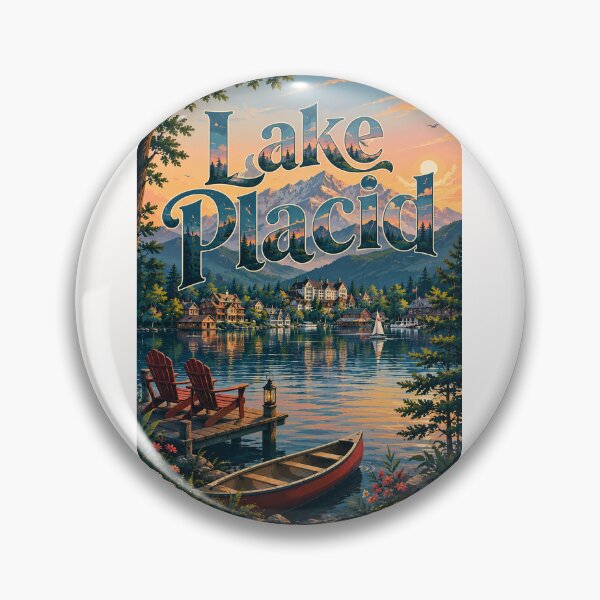 Item preview, Lake Placid Adirondack Mountains New York Waterfront Escape designed and sold by Places On Earth.