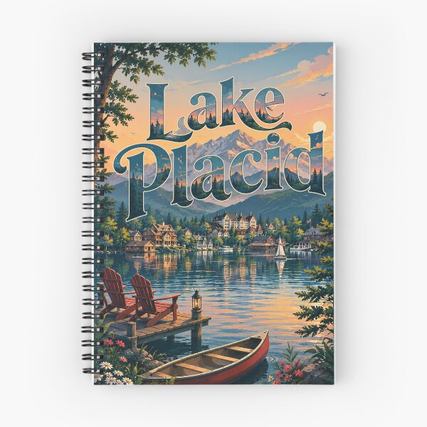 Item preview, Lake Placid Adirondack Mountains New York Waterfront Escape designed and sold by Places On Earth.