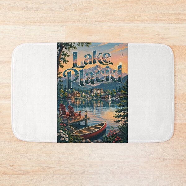 Item preview, Lake Placid Adirondack Mountains New York Waterfront Escape designed and sold by Places On Earth.