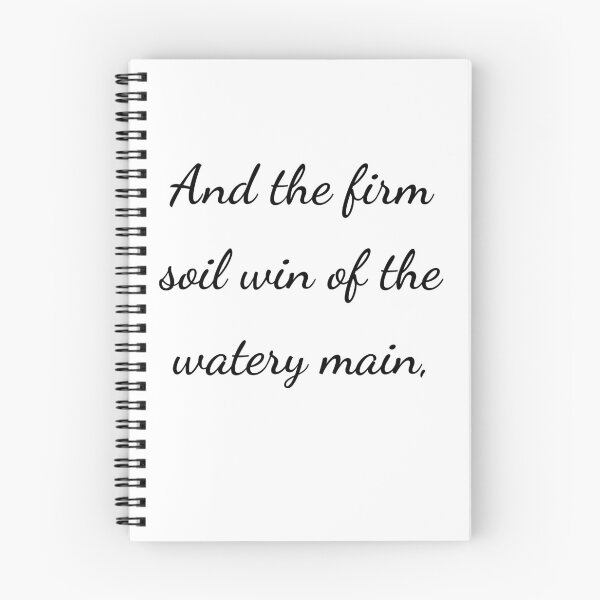 Item preview, “And the firm soil win of the watery main,” - handwriting black designed and sold by ariksworld.