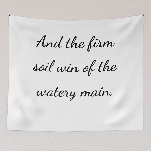 Item preview, “And the firm soil win of the watery main,” - handwriting black designed and sold by ariksworld.